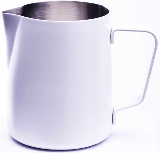 Biały dzbanek do spieniania mleka Resto Quality MK03W